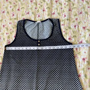 Elegant Black and White Polka Dot Tank Top #057 thumbnail 4