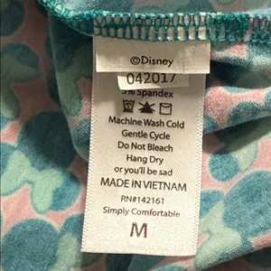 Disney LuLaRoe medium Irma Minnie Mouse turquoise pink hi low oversized tunic thumbnail 6