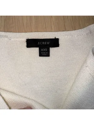J. Crew Cream Long Cardigan Sweater Size XXS thumbnail 2
