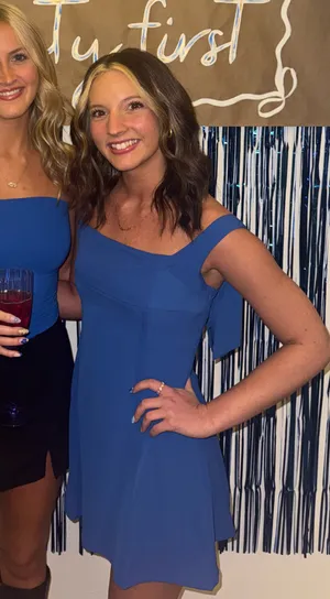 Lucy in the Sky Dress Blue thumbnail 1