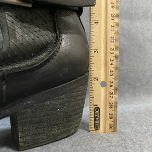 Comfortiva Karen Women's 8‎ W Black Leather Buckle Detail Block Heel Ankle Boots thumbnail 7