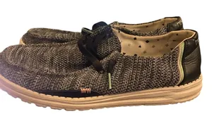 Hey Dude Wendy Sox sparking black loafers size 9 thumbnail 1