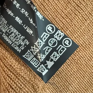 ZARA Wool Blend Knit A-Line Midi Skirt Camel Brown Sz S NWT thumbnail 9