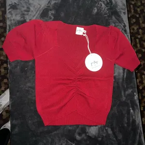 Princess Polly Lissa Top in Red Size L/XL New with tag thumbnail 11