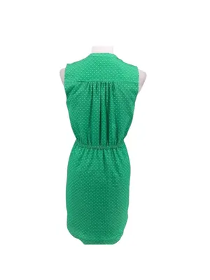 Maison Jules Green Shadow Dot Sleeveless Dress Size L NWT thumbnail 5