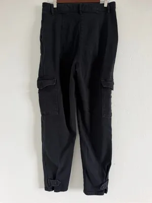 Aritzia Wilfred Free Modern Cargo Pants Size 10 Black High Rise Utility thumbnail 3