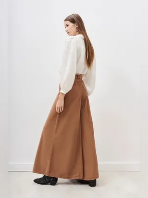 Rapsodia Wide Leg Palazzo Pants Skirt Style Boho Flowy Terracotta Brown 26 thumbnail 2