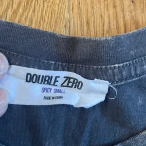 Double Zero Cropped L/S Black Tie-Dyed Tee, Size S thumbnail 2