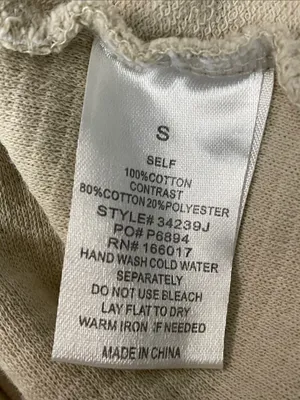 Blue B Textured Knit Frayed Button Jacket Tan thumbnail 5