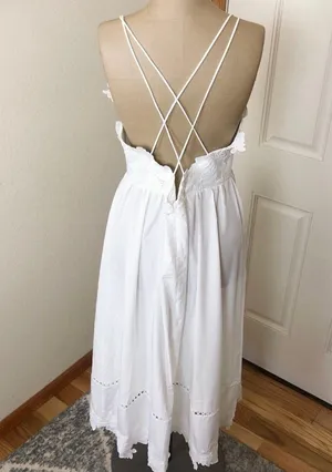 Boutique 💕White Boho Dress💕 thumbnail 3