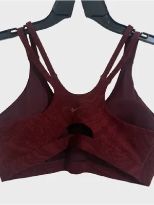 Nike Women's Double-Strap Sports Bra in Dark Burgundy thumbnail 3