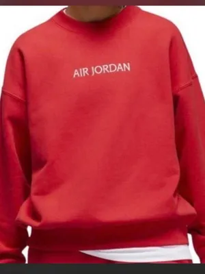 Jordan Red Crewneck Sweatshirt thumbnail 1