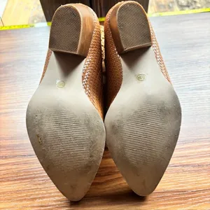 Coconuts by Matisse Kelly 7.5 Tan Woven Western Ankle Boots Pointed Toe Boho thumbnail 9