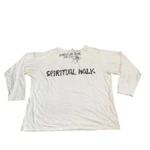 Magnolia Pearl Top Womens OS Cream Excellent Spiritual Walk Elephant Tee thumbnail 4