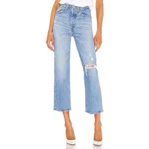 Levi’s Ribcage Straight Light Wash High Waisted Tango Fade Jeans thumbnail 2