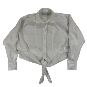 & Other Stories Tie Front‎ Button Up Shirt Top Blouse Los Angeles Atelier 8 READ thumbnail 1