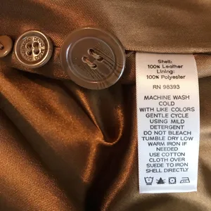 Dennis by Dennis Basso genuine leather jacket blazer Women’s size medium brown thumbnail 12