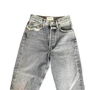 AGOLDE High Rise Straight Crop Jeans ALTERED Size 23 90s Crop thumbnail 2