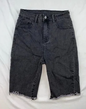 NEW Jean shorts Black thumbnail 1