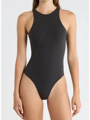 SKIMS Fits Everybody High Neck Bodysuit in Black size XL thumbnail 1