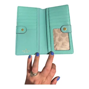 Kate Spade Tiffany Blue Mikas Pond Stacy Wallet thumbnail 3