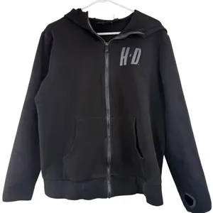Harley Davidson Unisex H-D Logo Zip Up Hoodie Sweatshirt Size XL thumbnail 1