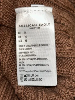 Vintage 90s Y2K American Eagle brown sweater vest woman’s medium thumbnail 4