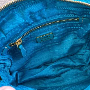 Prada Blue Tessuto Gaufre Crossbody thumbnail 8