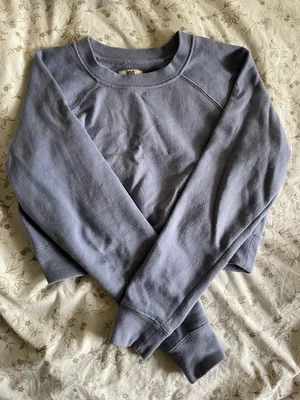 RSQ Light purple cropped crewneck thumbnail 1