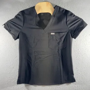 3111 | FIGS Technical Collection Casma VNeck Scrub Top Black Women XS Healthcare thumbnail 1