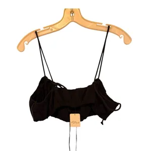 Free People Black Crop‎ Top nwt thumbnail 4