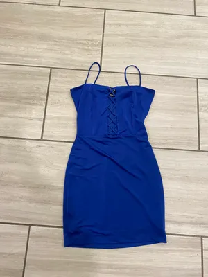 Windsor Blue Bodycon Mini Dress thumbnail 5