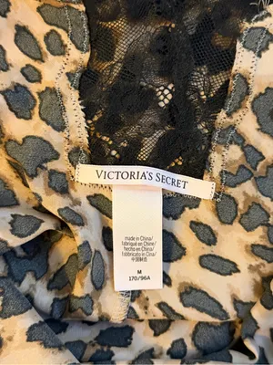 Victoria's Secret Leopard Satin Chemise in Brown & Black thumbnail 5
