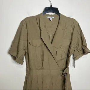Nine West utility wrap dress new with tags women’s size large business‎ casual thumbnail 2