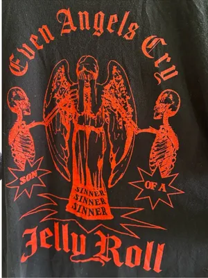Jelly Roll Even Angels Cry Tee Size XL thumbnail 4