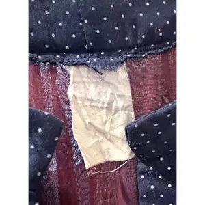 Handmade Vintage OOAK 70s Women's Boho Prairie Polka Dot Maxi Dress Sheer Size XXS thumbnail 3