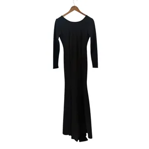 Lulus Wait For Me Black Long Sleeve Maxi Dress size Small NWT thumbnail 4