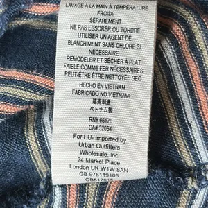 We The Free Best Night Twist Racerback Navy Striped Tank Top Size S thumbnail 13