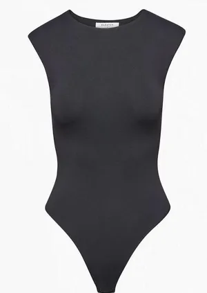 Aritzia babaton sculpted bodysuit with shoulder pads. thumbnail 2