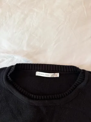 Altar'd State Black Outseam Oversized Tunic Sweater Size Small thumbnail 3