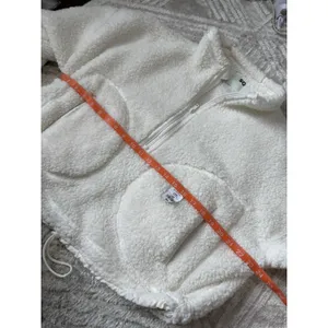 Sonoma Juniors' SO Pullover White Size S Sherpa High Pile Quarter-Zip Oversize New thumbnail 8