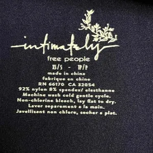 Free People Intimately Smooth Scoop Neck Crop Tank in Navy Sz XS/S NWT $20R thumbnail 6