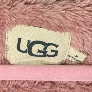 UGG Aarti Hooded Fleece Robe Dusk Pink 1121091 Plush Loungewear M thumbnail 9