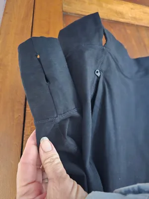 O aerie Black 'Offline' Sweatshirt Hoodie with Subtle Logo Large thumbnail 3