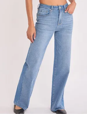 Rue - Bling Out High Rise Stretch Straight Leg Denim thumbnail 2