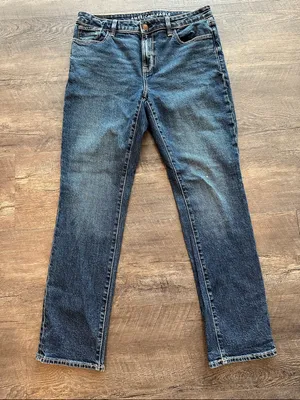 American Eagle‎ 8 Darkwash Straight Leg Skinny Jean thumbnail 1