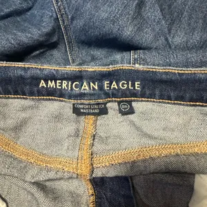 American Eagle Outfitters Ex Boyfriend Ripped Wide Leg Jeans - Dark Blue thumbnail 4