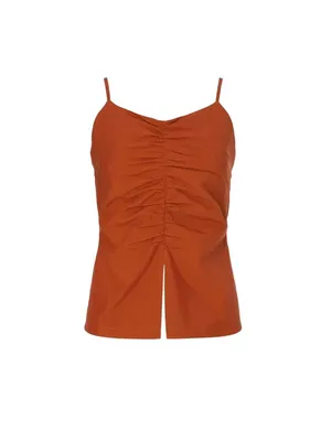 DRAE Shirred Backless Camisole in Small Womens Sleeveless Tank Top thumbnail 9
