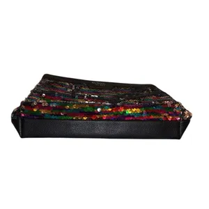 Victoria’s Secret Multicolor‎ Sequin Zip Cosmetic Pouch Clutch thumbnail 3