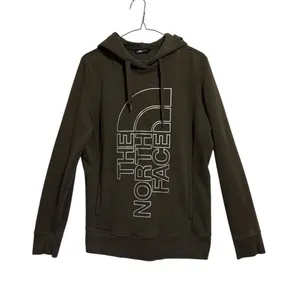 The North Face Womens Olive Green‎ Vertical Logo Pullover Hoodie L NF0A3NVX SP19 thumbnail 1